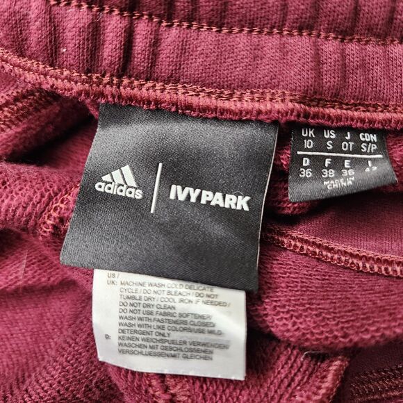 Adidas Ivy Park Cargo Sweatpants Joggers Beyonce Maroon Solar Orange Size Small - Picture 6 of 8
